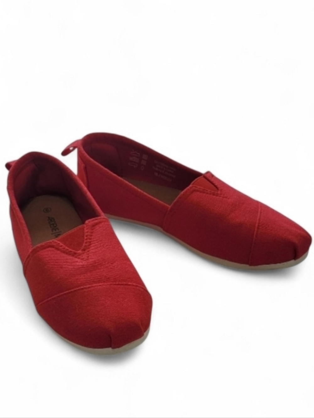 😍3/$25 Red Canvas Slip On Flats